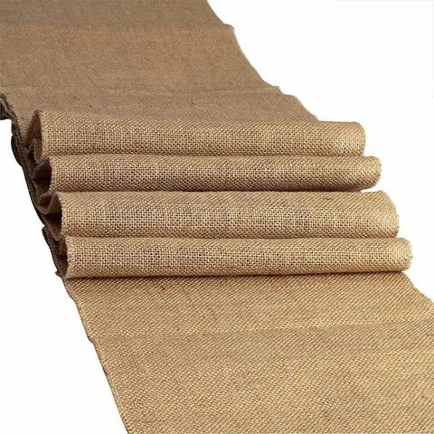 Rustikaler Jute Tischläufer Natürliche Le Tischdecke Für Ländliche Hochzeit Party Bankett Heim Esszimmertisch Dekoration