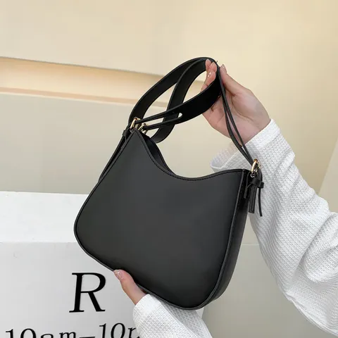 Γυναικεια Moda Dermis PU Tsanta Bucket Casual Metakinisi Monochromi Tsanta Chias Sakiou Chirotsanta