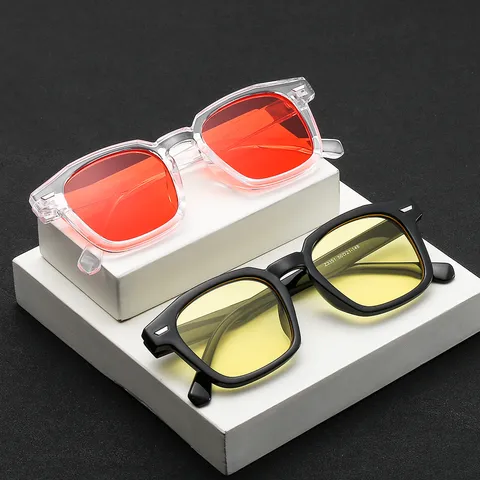 Vintage Irregular Geometric Metal Sunglasses For Men Women Unisex Korean Style Ocean Lens Rivet Decor UV400 Eyewear Holiday Travel Sunglasses