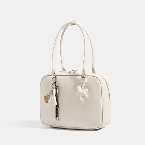 Bolso de Hombro para Mujer de Cuero PU Retro Gran Capacidad Vintage Commuter Underarm Tote Handbag Cremallera Bolso Diario
