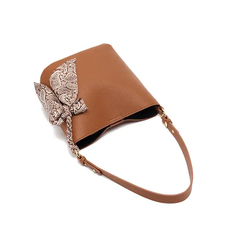 Bolso Cubo de Cuero PU para Mujer Gran Capacidad Bolso Madre e Hijo Bandolera