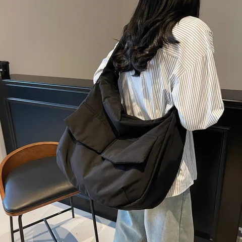 Τσάντα Tote Μεγάλης Χωρητικότητας Γυναικεία Commuter Casual Τσάντα Χιαστί Ώμου Απλή Móda Каθημερινή Tσάντα Xειρός Ύφασμα