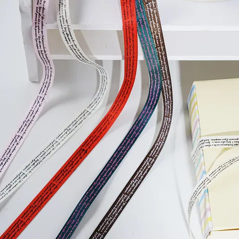 Nastro in Poliestere con Stampa di Lettere Francesi Stile Ins Elegante Nastro per Imballaggio Regali di Fiori Cordone per Bouquet Finitura Decorativa Fai da Te