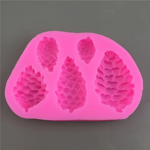 Pinecone Silicone Mold For Chocolate Fondant Cake Decorating Resin Craft Sugar Paste Tool Kitchen Baking Molds Home Handmade Supply