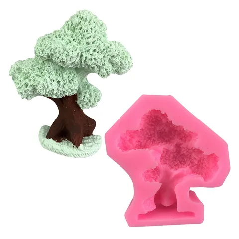 Bonsai Tree Silicone Mold For Cake Decorating Fondite Chocolate Baking Sugarcraft Resin Clay Gypsum Candle Mold DIY Craft Crafting Tool