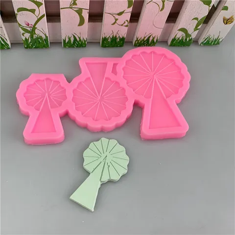 Silicone Cake Mold Tree Windmill Shaped Fondant Decorating Tool For Baking Resin Clay Plaster Dessert Pastry Chocolate Molds