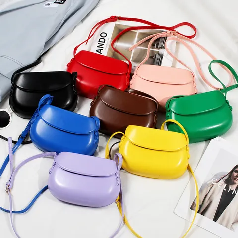 Damen Mode Satteltasche PU Leder Lässige Umhängetasche Kleine Messenger Bag Weibliche Tägliche Handtasche