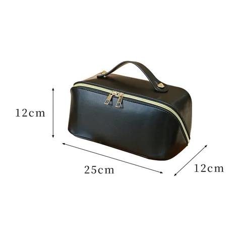 Large Capacity Travel Waterproof PU Leather Cosmetic Bag Multipurpose Makeup Storage Organizer Toiletry Bag For Women