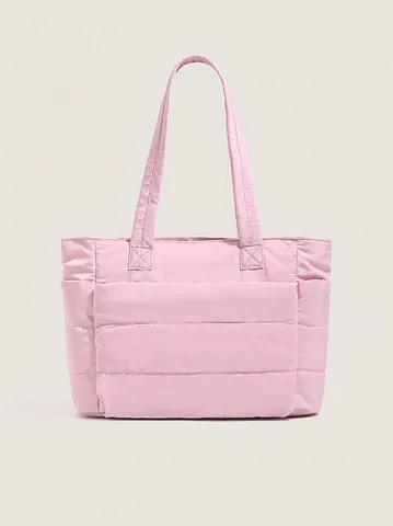 Women's Casual PU Leather Tote Bag Large Capacity Quilted Cloud Shoulder Bag Daily Commuter Handbag With Multiple Pockets