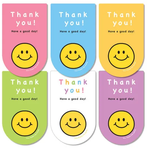 Süße Smiley Gesicht Geschenkbox Siegelaufkleber Morandi Farbe Kunstdruckpapier Bedruckt Dekorative Danke Verpackung Aufkleber Für Hochzeit Geburtstag Party Deko