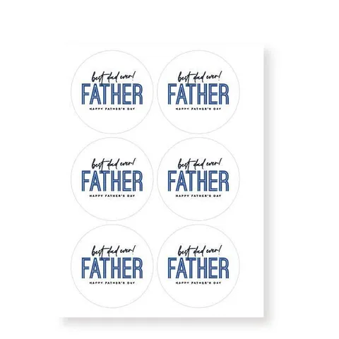 Adesivi Sigillatura Autoadesivi Rotondi Minimalisti Etichette Confezione Regalo Festa Del Papà Adesivi Decorativi Fai Da Te Scatola Torta Per Confezioni Regalo Festa