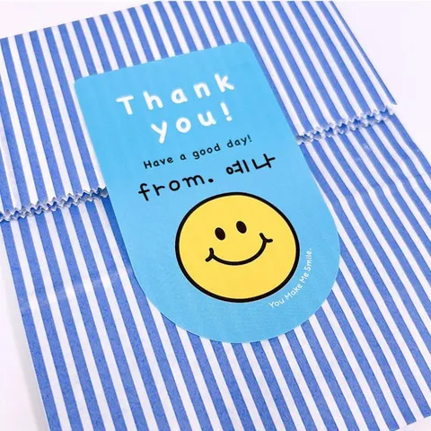 Süße Smiley Gesicht Geschenkbox Siegelaufkleber Morandi Farbe Kunstdruckpapier Bedruckt Dekorative Danke Verpackung Aufkleber Für Hochzeit Geburtstag Party Deko
