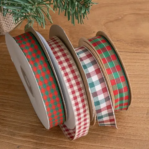 Natale Tartan Scozzese Nastro Regalo Classico Quadri Scozzesi Nastri di Stoffa Decorativi Per Feste Natalizie Artigianato Fai da Te