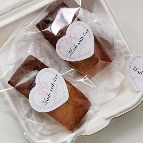 Minimalistischer Rosa Herz Schleife Siegelaufkleber Selbstklebendes Geschenk Etikett Für Bäckerei Geschenkbox DIY Verpackung Deko Aufkleber