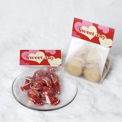 Ημέρα του Αγίου Βαλεντίνου Κόκκινη Καρδιά Sweet Day Ψήσιμο Συσκευασία Κάρτες Κεφαλίδας Κουτί Δώρου Ετικέτες Για Μπισκότα Καραμέλες Διακοσμητικά Είδη