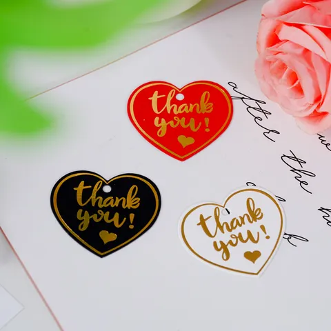 Herzförmig Goldfoliert Thank You Karton Geschenkanhänger Herz Muster Buchstaben Hängende Etiketten Für Bäckerei Hochzeit Party Geschenkverpackung Deko