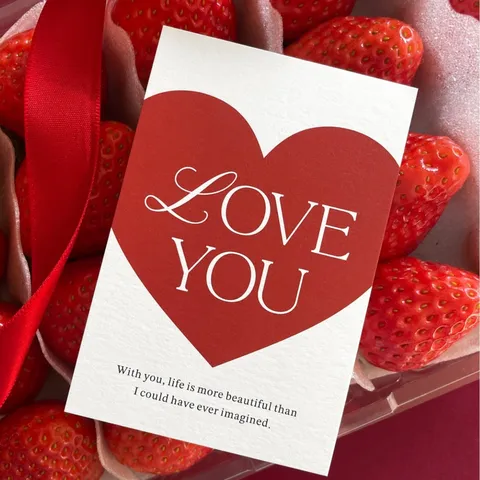 Valentine Day Romantic Heart Greeting Card Paper Packaging Tag Message Gift Cards Decor For Bakery Holiday Party Decoration