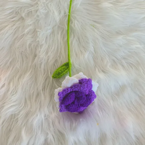 Handgemaakte Gehaakte Gebreide Roos Kunstbloem Wol Garen Rozenbloem Voor Valentijnsdag Huis Feest Decor Cadeau