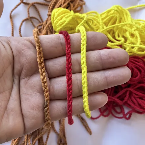 Handgemaakt Wol Vlecht Touw Gevlochten Koord Voor Kledingaccessoires Gordijn Hanger Traditionele Stijl DIY Ambacht