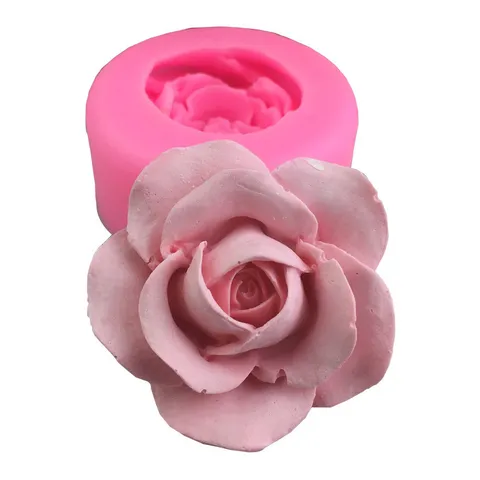 Romantische Rose Blume Silikonform Für Fondant Mousse Schokolade Eis Backen Werkzeug Handgemachte Seife Harz Ton Kuchenform