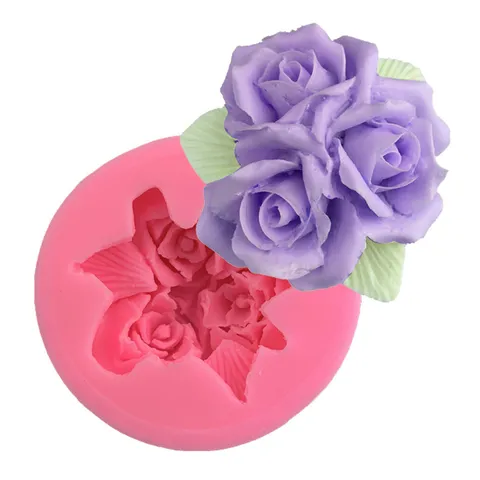 Große Rosen Silikonform Für Auto Lüftung Aromatherapie Gips Seife DIY Handgemachte Blumen Handwerk Harz Backwerkzeuge