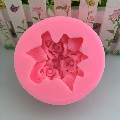 Große Rosen Silikonform Für Auto Lüftung Aromatherapie Gips Seife DIY Handgemachte Blumen Handwerk Harz Backwerkzeuge