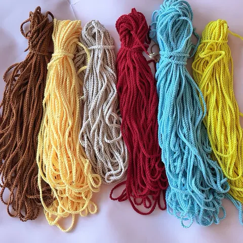 Handgemaakt Wol Vlecht Touw Gevlochten Koord Voor Kledingaccessoires Gordijn Hanger Traditionele Stijl DIY Ambacht