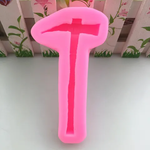 Stampo da Forno in Silicone a Forma di Martello Strumento di Decorazione per Torte e Cioccolato Fai da Te Strumento per Gesso per Cucina