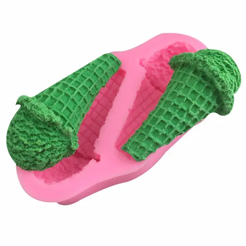 Silicone Ice Cream Cone Cake Mold Fondant Chocolate Sugarcraft Baking Decoration Tools DIY Dessert Mousse Dessert Mold