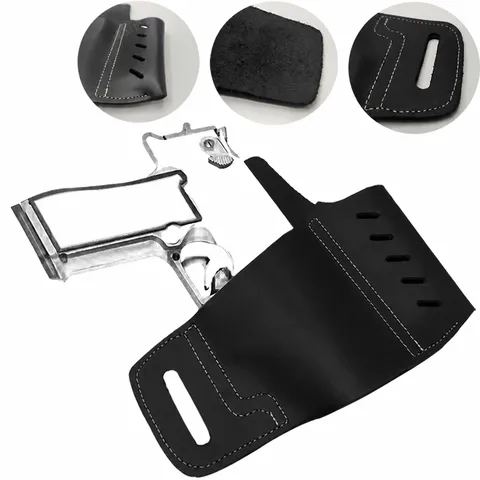 Holster à Outils Tactique Minimaliste en Cuir Pochette de Taille de Sport en Plein Air Multifonctionnelle