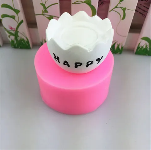Moule en Silicone en Forme de Coquille d'Œuf pour Savon Fait Main Plâtre Résine Décoration Gâteau