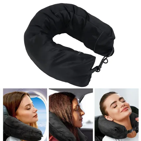 Travel U Shaped Neck Pillow Storage Fillable Clothes Portable Multipurpose Travel Pillow For Airplane Car Office