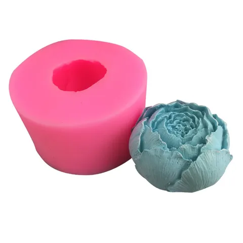 Stampo in Silicone a Forma di Boccioli di Cavolo 3D Stile Pastorale Sapone di Fiori Candela Gesso Argilla Artigianato Decor Stampo in Resina Fondente