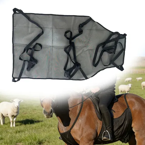 Breathable Mesh Horse Belly Protection Cover Anti Fly Mosquito Scratch Horse Rug Equestrian Equipment