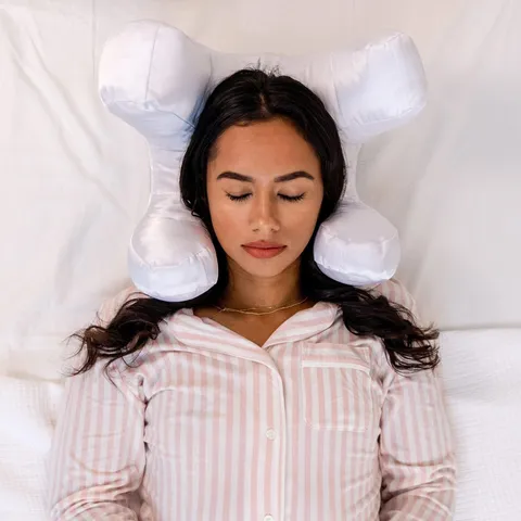 Ergonomic Memory Foam Beauty Pillow Anti-Wrinkle Cervical Pillow Soft Cushioning Side Sleeper Pillow Home Bedding