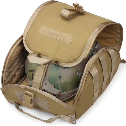 Taktische Helmtasche MOLLE Halterung Nylon Outdoor Sport Training Helm Aufbewahrungstasche Langlebiger Mehrzweck Ausrüstungsträger