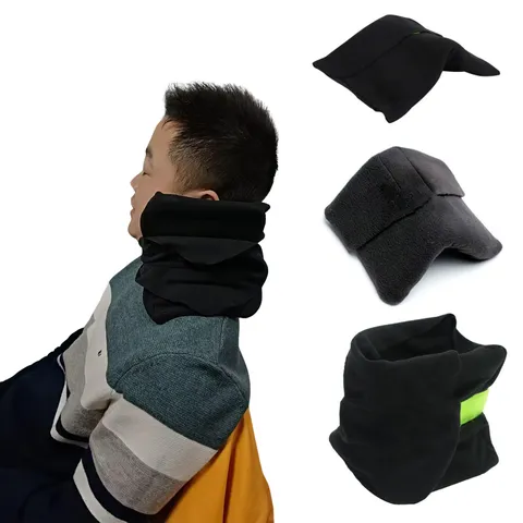 Portable Travel Neck Support Pillow U Shaped Latex Memory Foam Pillow Soft Fleece Neck Pillow For Airplane Office Car