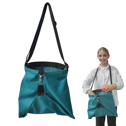 Outdoor Fruit Picking Bag Waterproof Oxford Cloth Garden Harvest Apron Bag Adjustable Strap Quick Release Storage