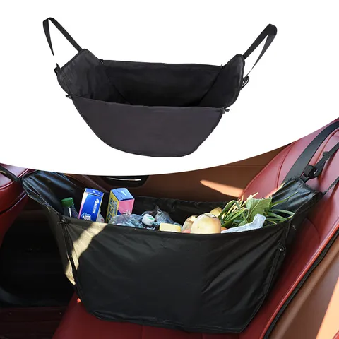Organizador de Respaldo de Asiento de Coche Gran Capacidad Tela Oxford Bolsa de Almacenamiento Colgante Plegable Accesorio Interior de Automóvil