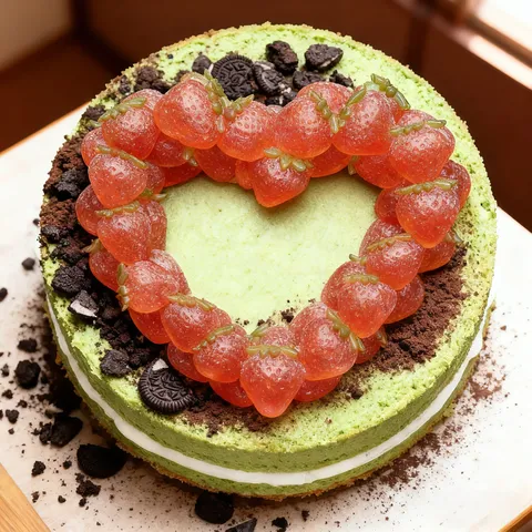 Silicone Strawberry Heart Mousse Cake Mold DIY Fondant Baking Tool Simulated Strawberry Fruit Ring Pastry Mold