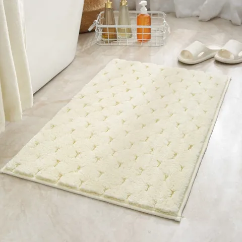 Minimalistische Einfarbige Getuftete Badezimmer Bodenmatte Saugfähige Rutschfeste Weiche Flauschige Teppich für Heim Toilette Raum Dekor