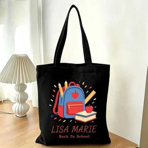 Canvas Tote Bag Große Kapazität Lehrer Thema Gedruckt Schulter Handtasche Umweltfreundliche Einkaufstasche Für Den Täglichen Gebrauch Arbeit