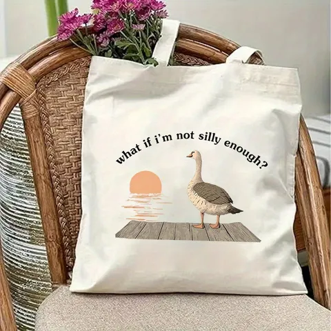 Borsa Tote in Tela Stampata di Moda per Unisex Casual Quotidiano Borsa a Spalla Grande Capacità Viaggio Spiaggia Shopper Regalo