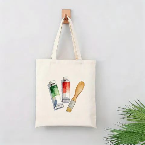 Bolso Tote de Lona Estampado Vintage Gran Capacidad Bolso de Mano Cuadrado Horizontal Para Unisex Viaje Playa Vacaciones Compras Casual Bolso de Hombro Abierto Regalo