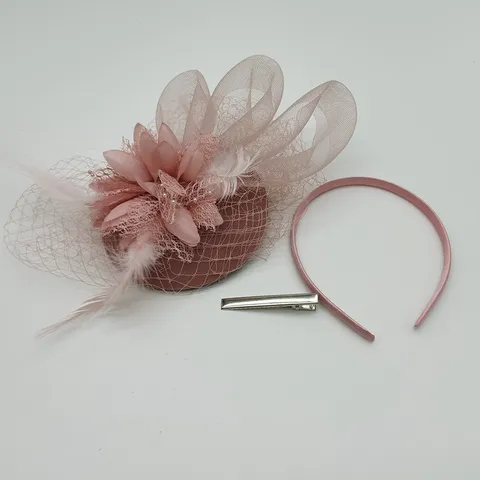 Vintage Fascinator Hut Netz Feder Haarklammer Schleife Stirnband Teeparty Abschlussball Hochzeit Haarschmuck Für Damen