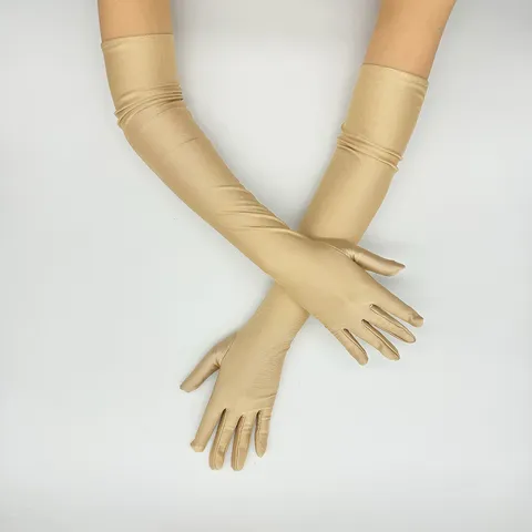 Gants Longs en Spandex pour Femmes Allongés 1920S Opéra Bal Mariage Fête Gants Protection UV Robe de Soirée Gants