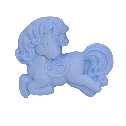 Moule en Silicone Cheval de Dessin Animé Décoration de Gâteau Fondant Outil de Cuisson DIY Bougie Savon Bac à Glaçons Poney
