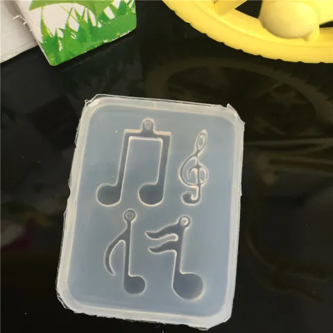 Mini Music Note Silicone Mold Glossy UV Resin Epoxy Casting Molds Musical Symbol Earrings Pendant Jewelry Cake Decorating Mold