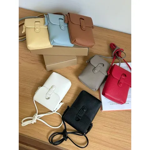 Borsa a Tracolla per Telefono Donna Moda Mini Borsa a Spalla Pelle PU Piccola Borsa Casual