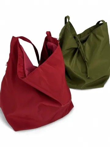 Borsa Tote in Tela di Grande Capacità Per Donne Borsa a Tracolla Casual da Lavoro Stile Morbido Borsa per la Spesa